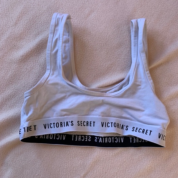 White Victoria’s Secret Sports bra no padding - Picture 2 of 2